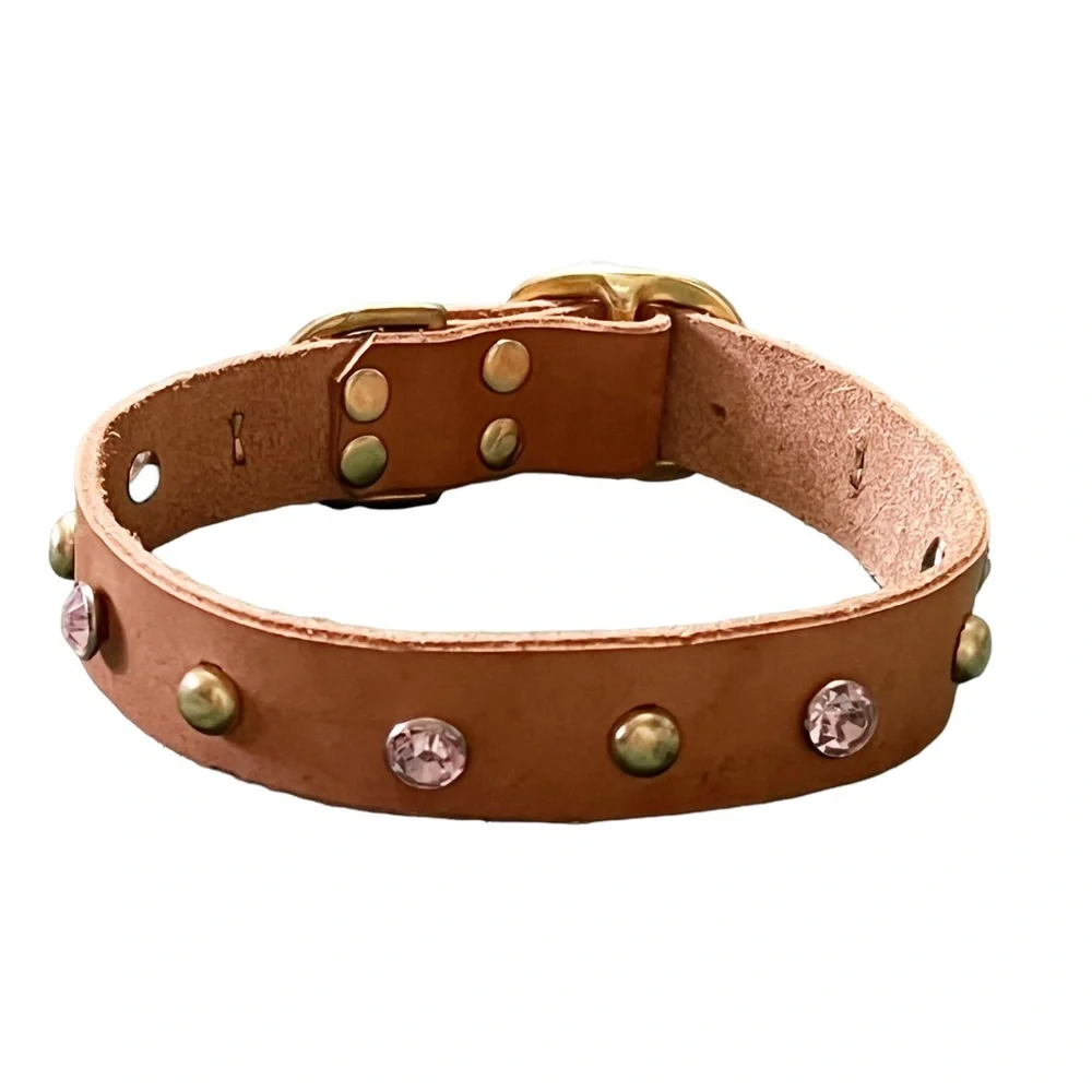 Hand Crafted Medium Leather Dog Collar